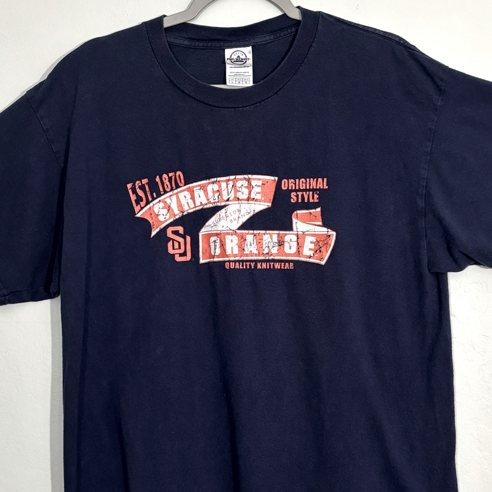 *Syracuse Orange 1879 distressed logo tee L